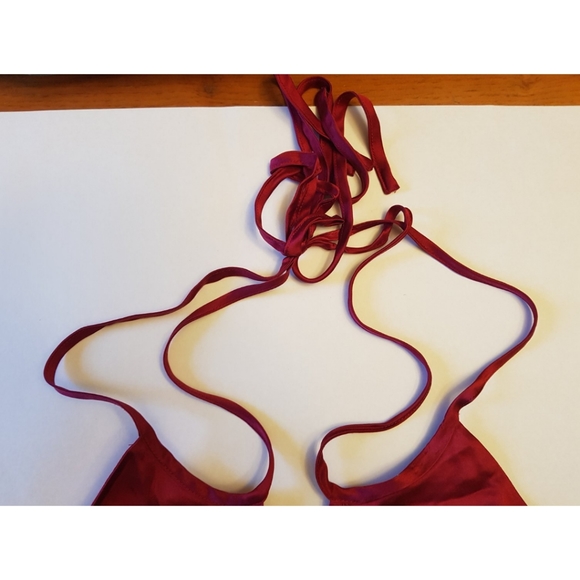 Arden B Luxe Silk Red Cami Top - Picture 6 of 12